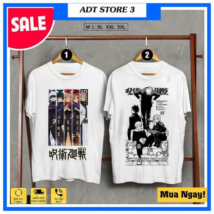 Áo Anime Jujutsu Kaisen - Mẫu Áo Trắng Cộc Tay Đẹp Nhất | Lazada.Vn