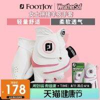 Footjoy FJ ถุงมือกอล์ฟ,ถุงมือหนังกลับพร้อมตัวต่อสภาพอากาศจากมือ Ms