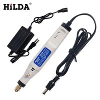 HILDA 18V ปากกาแกะสลักเครื่องเจาะขนาดเล็กสว่านกับอุปกรณ์เสริมสำหรับบดชุด Multifunction  Mini ปากกาแกะสลักสำหรับ Dremel เครื่องมือ