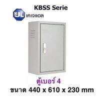 KJL ตู้ไฟ KBSS 4 ขนาด 44x61x23 cm ตู้เหล็ก IP20 Super Win ตู้คอนโทรล ตู้ไฟสวิตซ์บอร์ด ตู้ไซด์มาตรฐาน ธรรมดา ตู้เหล็กเบอร์ 3