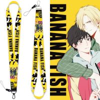 【CW】 BANANA FISH Keychain 2021 Japan Anime Accessories Neck Strap Phone Chain Work Id Card Bag Lanyard Cartoon Women Jewelry Men Gift