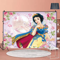 Snow White Happy Birthday Party Customizable Background Photo Studio Black Happy Birthday Decoration Supplies Name DIY Backdrops