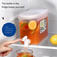 hot【DT】 3.5L Large Capacity Cold Pitcher Kettle with Faucet In Refrigerator Iced Beverage Dispenser and Spigot