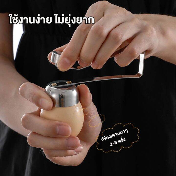 ที่เจาะเปลือกไข่-ที่เปิดเปลือกไข่-สแตนเลส-ที่ตอกไข่-ที่เปิดไข่ลวก-ที่ตอกไข่ลวก-ส่งจากไทย