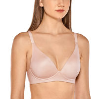 Womens Comfort Lightly Lined Wirefree PlungeTriangle Bra