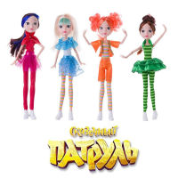 4pcsset Fairy Patrol Doll Russian Cartoon DIY MAWA BAPR Girls Toys 25cm Fashion Dolls