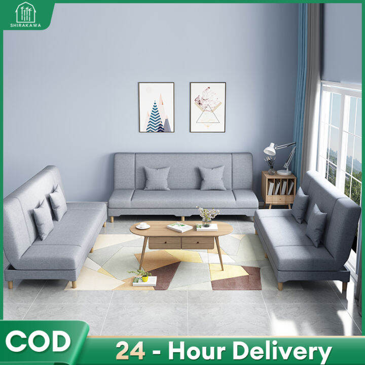 Nordic Sofa Living Room Sofa Folding Dualpurpose Simple Economical