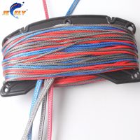 JEELY uhmwpe fiber 4 line(1red in 400kg,1blue in 400kg,2grey in 400kg) x 25m kitesufing line set end looped