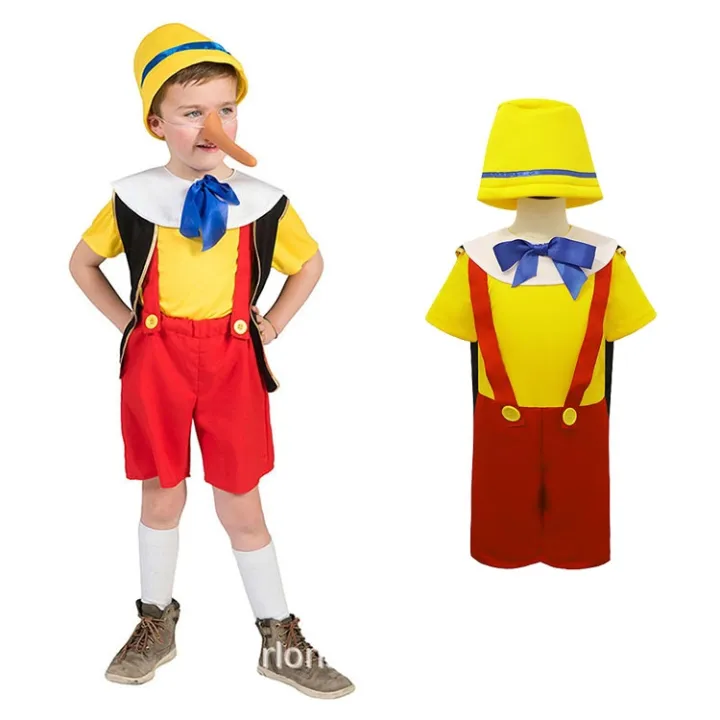 Halloween long nose Pinocchio costumes kindergarten children cos stage ...