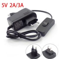 ❡☏ AC DC 5V 2A 3A Micro USB DC Power Adapter supply US EU Plug on/off switch 100V 240V Converter charger for Raspberry Pi B D4