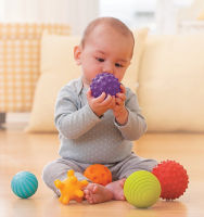 Baby Toy Sensory Balls Set Textured Hand Touch Tactile Toys Soft Massage Ball Infant Rattle Baby Development Toys for 0 12 Month