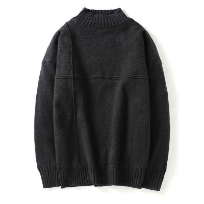 ❖▦☾ hnf531 Mens Sweater 2021 Spring and Autumn New Long-sleeved Turtleneck Sweater Korean Fashion Trend All-match Pullover Sweater