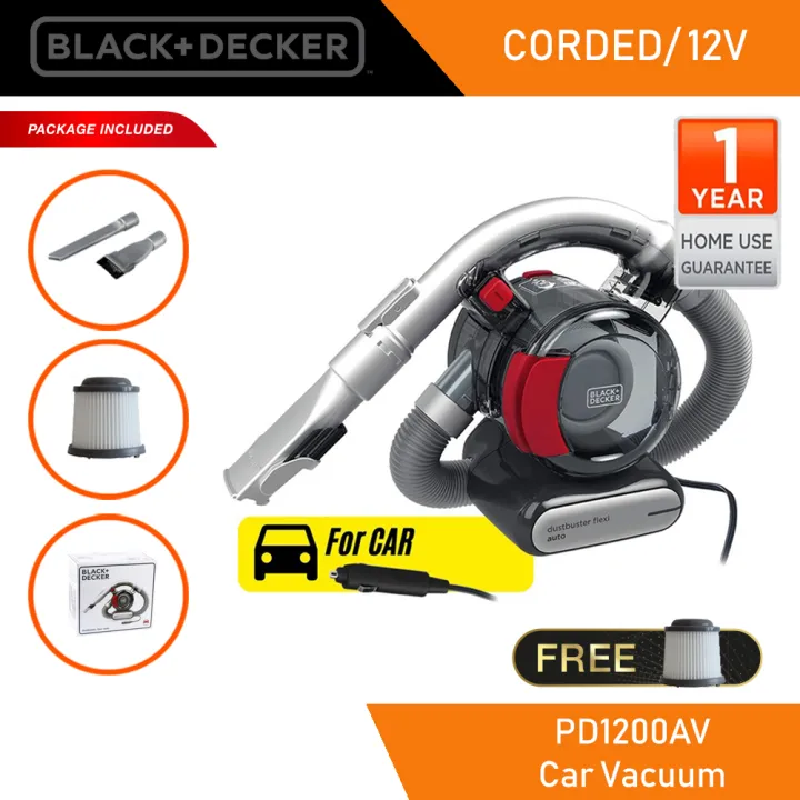 BLACK + DECKER PD1200AV Dustbuster Flexi Auto Car Vacuum 12V  Lazada