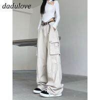 DaDulove New Korean Style Multi-pocket Overalls Fashion Low-waist Wide-leg Pants Loose Plus-size Casual Pants