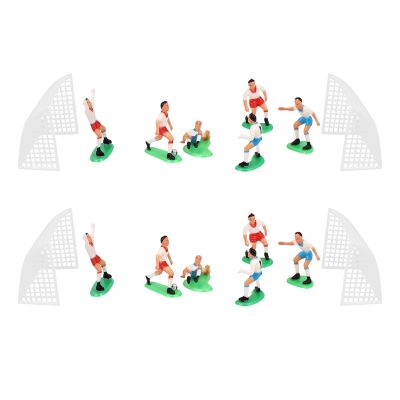 16PCS Soccer Football Cake Topper Player Decoration Tool Birthday Mold Mould Set