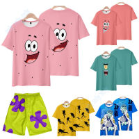 SpongeBob SquarePants Patrick Star T-shirt Cosplay for fun Men Women Casual Short Sleeve Round Neck Tees Tops