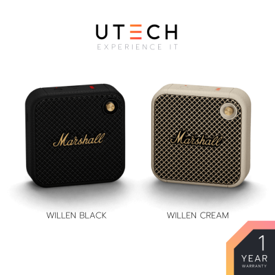 ลำโพงไร้สาย MARSHALL SPEAKER รุ่น WILLEN - BLACK/CREAM BRASS by UTECH