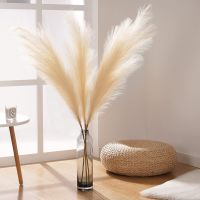 【DT】 hot  39in Artificial Flower Pampas Grass Simulation Reed Fake Flowers Wedding Centerpiece Decoration Home Bedroom Table Decor Flower