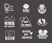 สติ๊กเกอร์ BABY ON BOARD STICKER สติ๊กเกอร์ ในรถมีเด็ก ติดรถ BABY IN CAR STICKER เบบี้อินคาร์