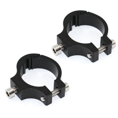 2pcs Universal Motorcycle Headlight Bracket Tube Fork Spotlight Holder Clamp Mounting Handlebar Clamp Kit For For Honda