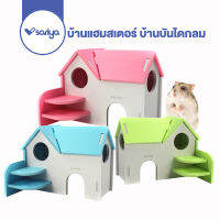 SARIYA บ้านแฮมสเตอร์ บ้านบันไดกลม (HA04) ของเล่นแฮมเตอร์ Hamster House