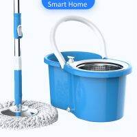 ชุดไม้ถูพื้น แบบพกพาและ ใช้งานง่ายผ้าถู พื้นแบบหมุน ได้สองไดรฟ์แบบหมุน SPIN MOP