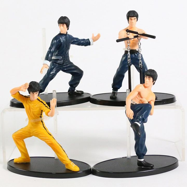 4 Cái/bộ Kung Fu Master Bruce Lee PVC Mô Hình Bộ Sưu Tập Đồ Chơi Quà Tặng |  