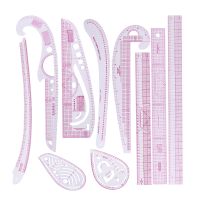 INNE Curve Rulers Sewing Measure Design For Fabric Cutting Template Metric Tool Accessory Transparent Straight Tailor Patchwork