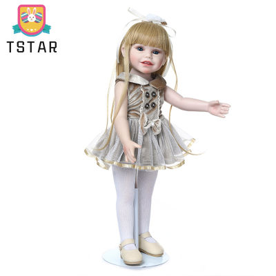 TS【ready stock】 45cm Girl Doll Toy Full Body Silicone Reborn Dolls Toddler Girl Princess Waterproof Toy For Girls【cod】