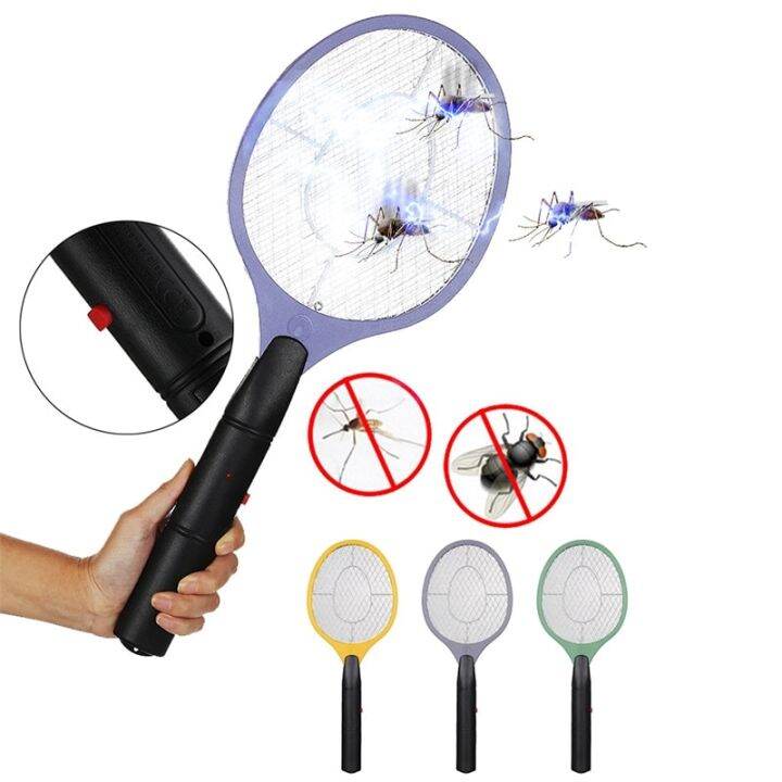 Electric Mosquito Racket Killer Electric Fly Swatter Fryer Flies