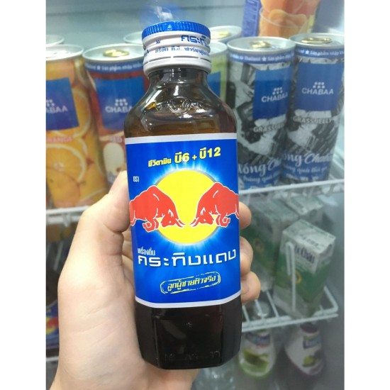 Hcm 1 lốc 10 chai redbull thái chai thủy tinh 150ml - bò húc thái nội địa - ảnh sản phẩm 4