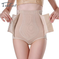 Teeker หลังคลอดท้องวงคลอดกางเกงเอวสูงระบายอากาศท้องกางเกงบาง Shapewear