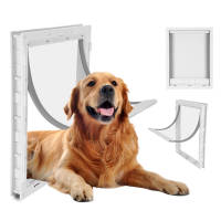 ประตูสัตว์เลี้ยงขนาดใหญ่สำหรับสุนัข การติดตั้ง Simple Dog Pet Fence การเข้าและออกประตูสัตว์เลี้ยงแบบพิเศษ