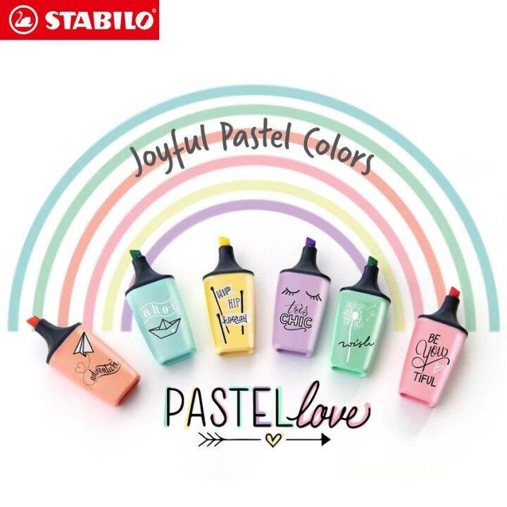 Bút đánh dấu highlight Stabilo Boss Mini pastel 