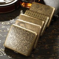 Engraved 20pcs Thick Ciggarrete Box Case Anti-Lost Container Anti-fall Portable Short Ciggarett Shell 6 Styles