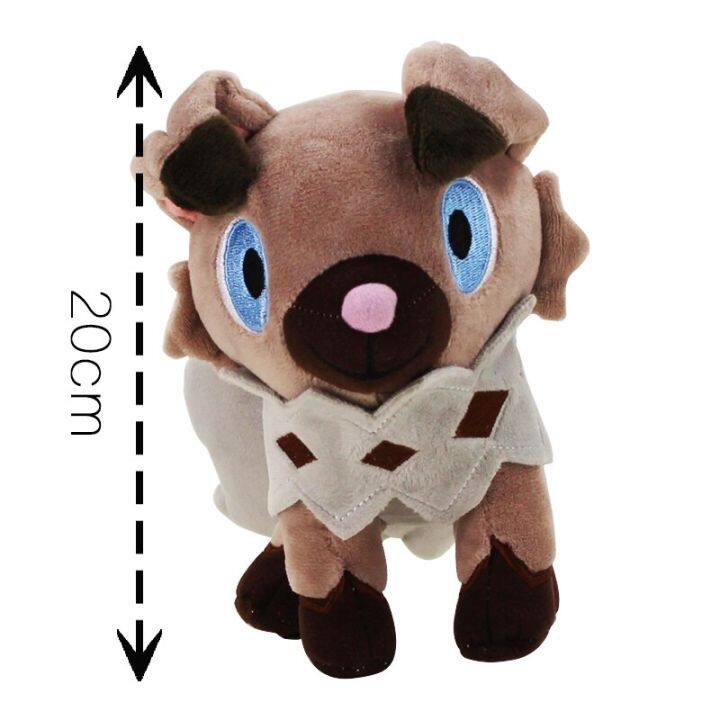 takara-tomy-โปเกมอนอะนิเมะใหม่-rockruff-ของเล่นตุ๊กตาตุ๊กตาสัตว์นุ่มตุ๊กตาของขวัญคริสต์มาสสำหรับเด็ก20ซม-ขายดี