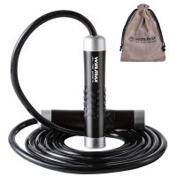 WIN.MAX Jump Rope Ball Bearings Tangle-Free Rapid Speed Cable Skipping Rope Adjustable Jumping Ropes for Men Women and Kids