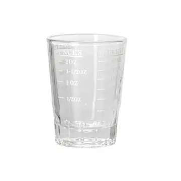 45ml Thickened Graduated Glass Oz Ounce Cup Measuring Cup Shot