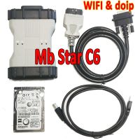 ♦▥✸ Top MB Star C6 DoIP With WIFI Sd Connect C6 With Software MB Sd C6 Multiplexer Car Diagnostic Tools Free Shipping