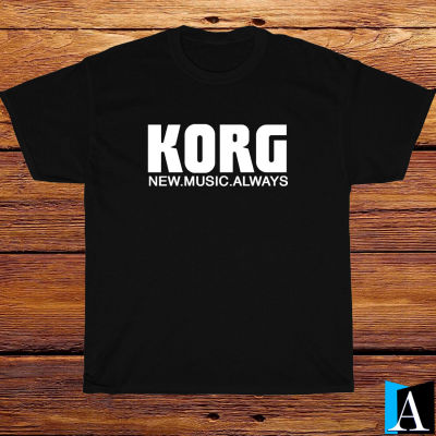 New Korg Synthesizer Music Logo Blackwhitegreynavy Tshirt S5Xl