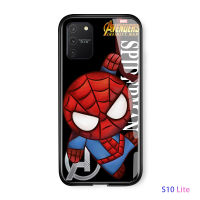 UCUCกรณีโทรศัพท์แก้วเคสโทรศัพท์Samsung Galaxy S10 Liteคลาสสิกแฟชั่นน่ารักการ์ตูนปลอกปกเคลือบเงากระจกนิรภัยกรณีปลอก