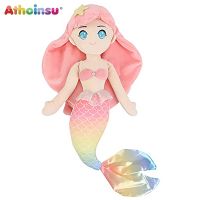 Athoinsu 12 Stuffed Mermaid Doll Princess Soft Plush Toy Birthday Valentines Day Gifts for Toddler Kids Girls