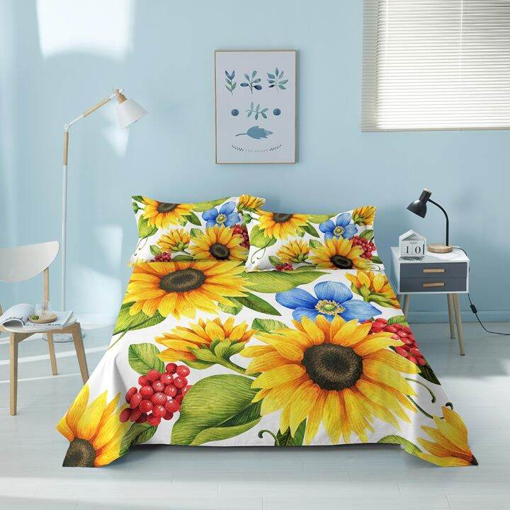 cw-bed-sheets-polyester-and-pillowcases-king-size-floral-flat-sheet-mattress-protector-cover-for-bedroom