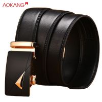 AOKANG เข็มขัดหนัง PU เข็มขัดสายหนัง leather belt เข็มขัดแฟชั่น เข็มขัด เข็มขัดผู้ชาย เข็มขัดเดินป่า เข็มขัดหัวเหล็ก