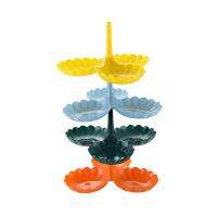 Four-Layer Plastic Fruit Plate Modern Dried Basket Food Chopper Kitchen Decoration