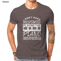 Piano Men’S Organic T-Shirt Fashion Funny Punk Vintage Mens Clothes 104886 【Size S-4XL-5XL-6XL】