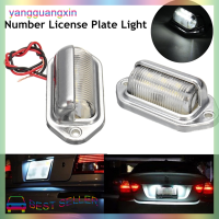 yangguangxin 1X Chrome 6LED หมายเลขป้ายทะเบียนแท็กภายใน Step Light สำหรับ Boat RV trailer