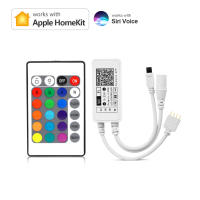 DC 12V WIFI RGB LED Strip Light Controller Apple Homekit Siri Voice Tuya Smart Life Smart Control Work with Alexa , Home
