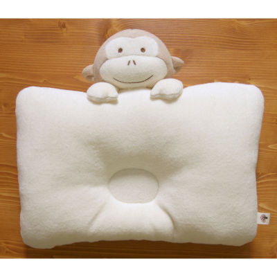 John N Tree Organic - Baby Protective Pillow (Peekaboo Monkey) - หมอนหัวทุย หมอนหลุมออร์เเกนิคเเท้100% จากเกาหลี