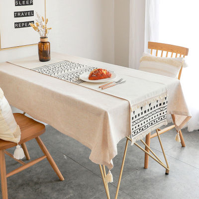 （HOT). ผ้าปูโต๊ะผ้าสีทึบสไตล์นอร์ดิก